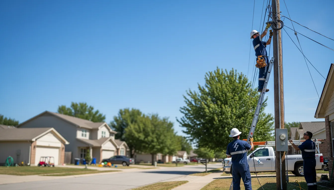 Residential electrician providing installation services in Peck, MI